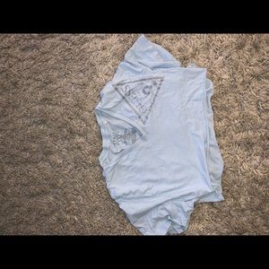 Cropped tshirt baby blue